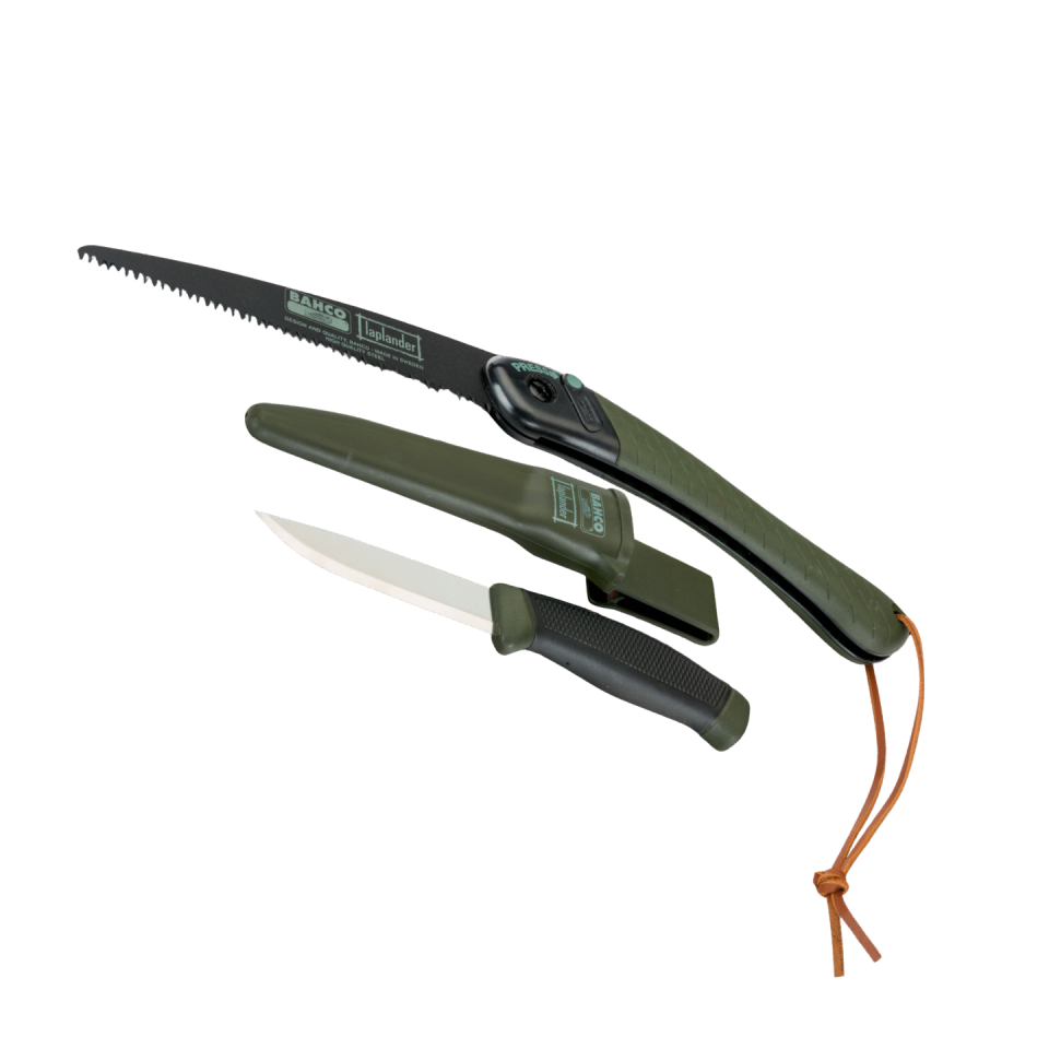 Bahco Lap-Knife Katlanır Testere ve Bıçak Seti