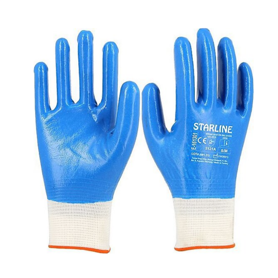 Starline E-161301 Nitril İş Eldiveni 9 Numara-L