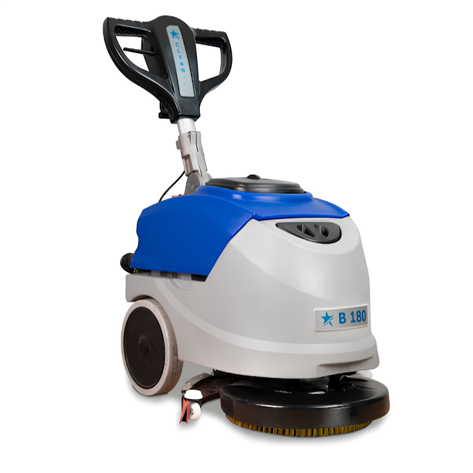 Cleanvac B-180 Akülü Dar Alan Zemin Temizleme Makinesi