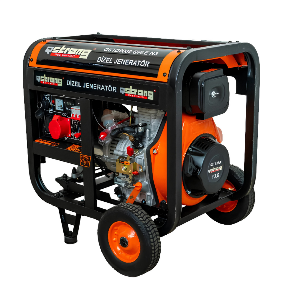 Akbir Power Qstrong Dizel Portatif Jeneratör 380-220 N3 9.0 Kva