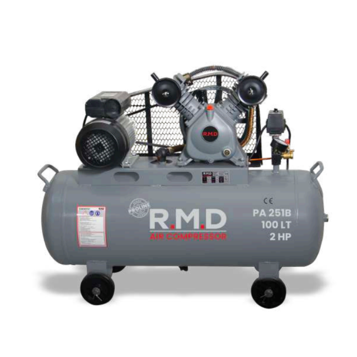 R.M.D Kompresör PA 251B 100 Lt 2 HP 8 Bar Çift Pistonlu Hava Kompresörü